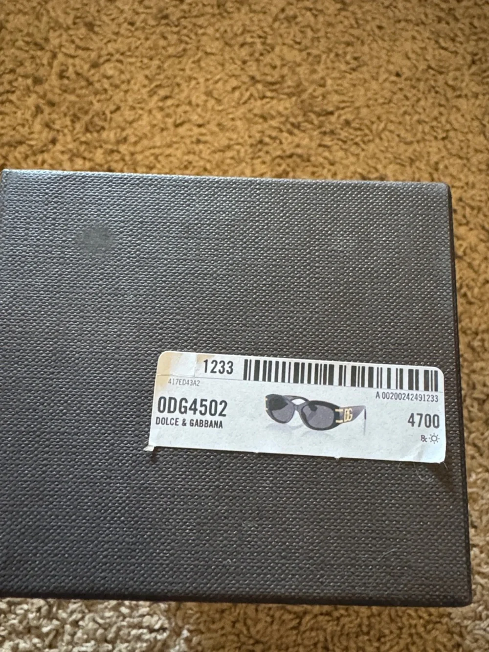 Never Worn Dolce & Gabbana Black Luxury sunglasses with tags and Box